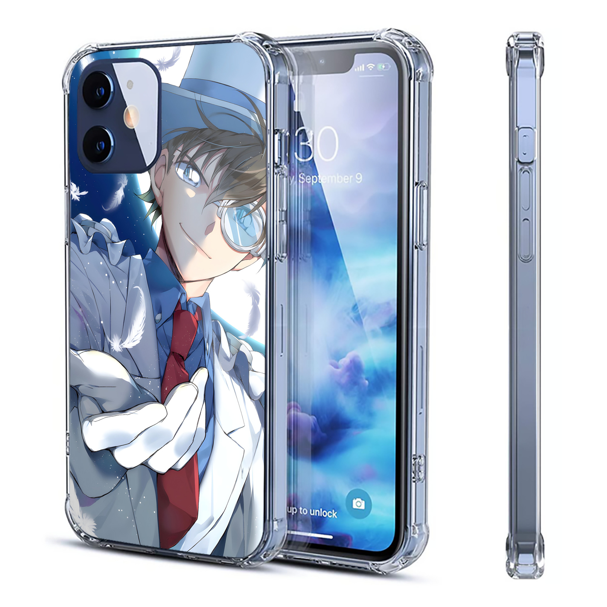 （画像用） 名探偵コナン Detective Conan 【iPhone 12シリーズ対応】透明スマホケース（クリアソフトケース）